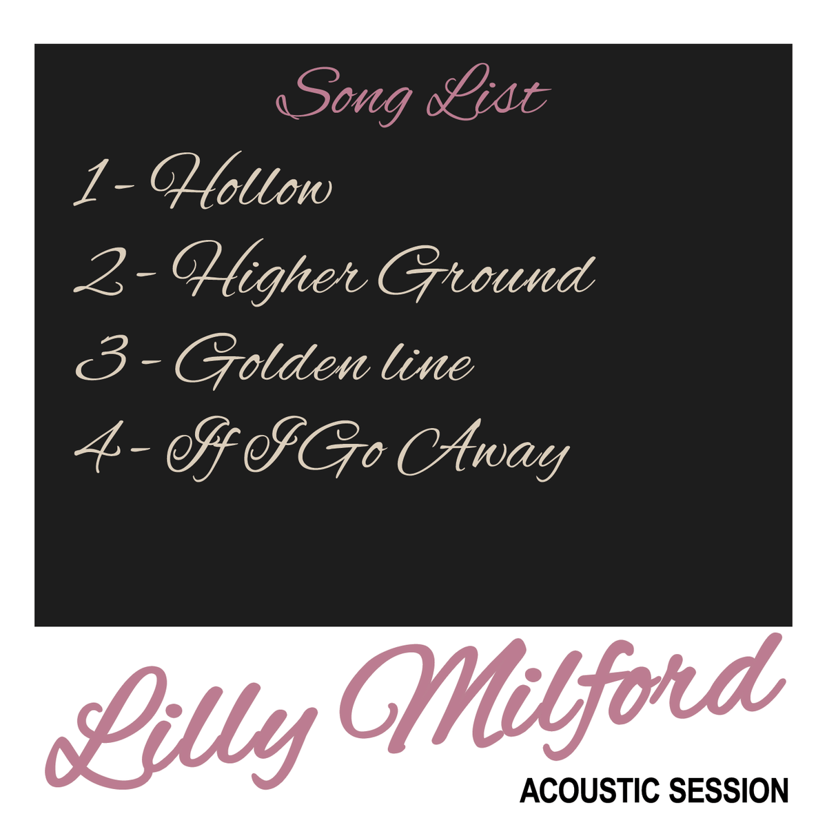 Lilly Milford - Acoustic Session (Digital Download)